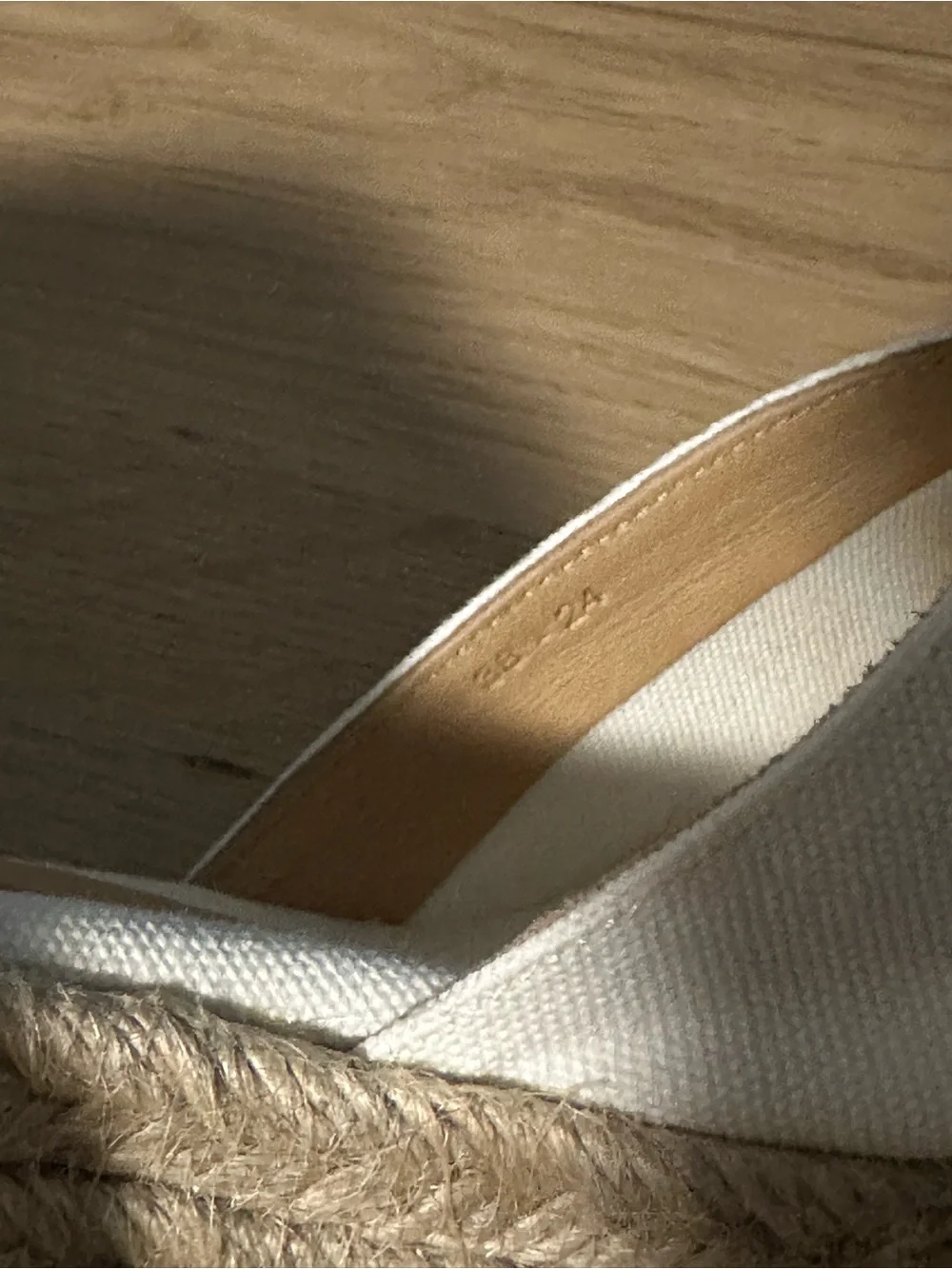 Castañer Chiara Canvas Espadrille Wedges Ivory Lace Up EU 38 US 7.5 New Box